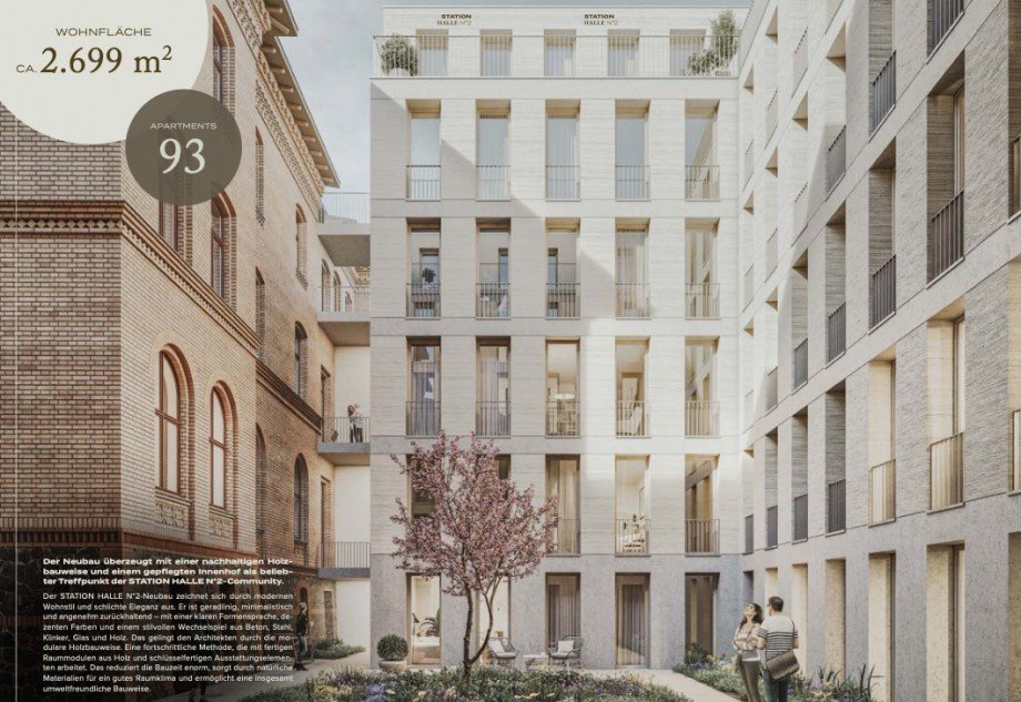 Visualisierung Neubau Wohnung Halle