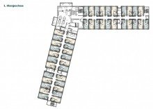 Grundriss 1. OG Investieren Sie in die Zukunft: Pflegeimmobilien in Kalbach mit staatlicher F�rderung
