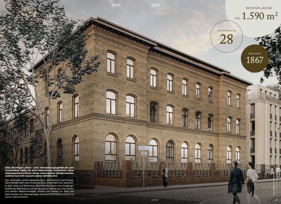 Das ehemalige Universit�tsgeb�ude Wohnung Halle
